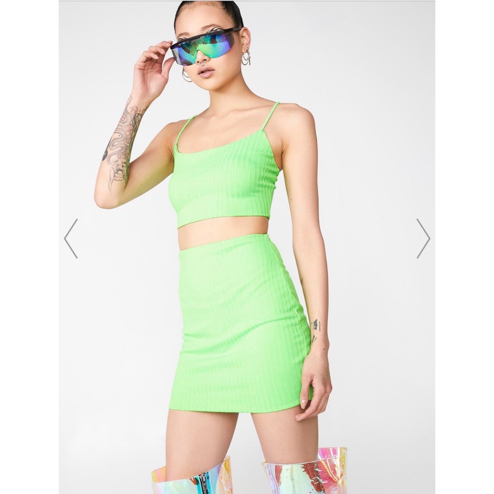 NWT Neon Two Piece Set